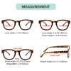 imageEyekepper Reading Glasses Professor Vintage Stylish Square Oversized Readers Men Women AntiBrown 05Tortoiseshell