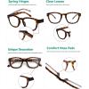 imageEyekepper Reading Glasses Professor Vintage Stylish Square Oversized Readers Men Women AntiBrown 05Tortoiseshell