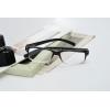 imageEyekepper Spring Hinges Vintage Reading Glasses Men with Case Grey Lens Sunshine ReadersBlackClear