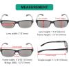 imageEyekepper Spring Hinges Vintage Reading Glasses Men with Case Grey Lens Sunshine ReadersGrey Lens