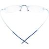 imageEyekepper Titanium Rimless Reading Glasses Readers Men GunmetalLens Width 51mmblue