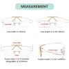 imageEyekepper Titanium Rimless Reading Glasses Readers Men GunmetalLens Width 51mmgold