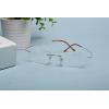imageEyekepper Titanium Rimless Reading Glasses Readers Men GunmetalLens Width 51mmgold