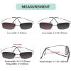 imageEyekepper Titanium Rimless Reading Glasses Readers Men GunmetalLens Width 51mmgrey Lens
