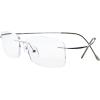 imageEyekepper Titanium Rimless Reading Glasses Readers Men GunmetalLens Width 51mmsilver