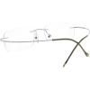 imageEyekepper Titanium Rimless Reading Glasses Readers Men GunmetalLens Width 51mmsilver