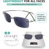 imageEyekepper Titanium Rimless Reading Glasses Readers Men SilverLens Width 55mmgrey Lens