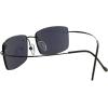 imageEyekepper Titanium Rimless Reading Glasses Readers Men SilverLens Width 55mmgrey Lens