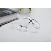 imageEyekepper Titanium Rimless Reading Glasses Readers Men SilverLens Width 55mmgunmetal