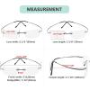 imageEyekepper Titanium Rimless Reading Glasses Readers Men SilverLens Width 55mmgunmetal