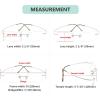 imageEyekepper Titanium Rimless Reading Glasses Readers Men SilverLens Width 55mmsilver