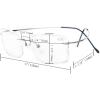 imageEyekepper Titanium Rimless Reading Glasses Readers Men SilverLens Width 55mmsilver