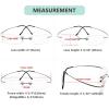 imageEyekepper Titanium Rimless Reading Glasses Readers Men Women Gunmetal 225Lens Width 51mmgunmetal