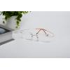 imageEyekepper Titanium Rimless Reading Glasses Readers Men Women Gunmetal 225Lens Width 55mmgold