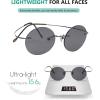 imageEyekepper Titanium Rimless Round Reading Glasses Circle Readers For MenGrey Lens