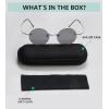 imageEyekepper Titanium Rimless Round Reading Glasses Circle Readers For MenGrey Lens