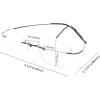 imageEyekepper Titanium Rimless Round Reading Glasses Circle Readers For MenGunmetal