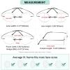 imageEyekepper Titanium Rimless Round Reading Glasses Circle Readers For MenSilver