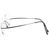 imageEyekepper Titanium Rimless Round Reading Glasses Circle Readers Silver 43Black