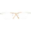 imageEyekepper Titanium Rimless Round Reading Glasses Circle Readers Silver 43Gold