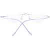 imageEyekepper Titanium Rimless Round Reading Glasses Circle Readers Silver 43Purple