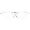imageEyekepper Titanium Rimless Round Reading Glasses Circle Readers Silver 43Silver