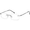 imageEyekepper Frameless Reading Glasses for Men Reading  Rectangle Rimless Reader Eyeglasses Black 225Gunmetal