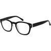 imageEyekepper Reading Glasses Professor Vintage Stylish Square Oversized Readers Men Women AntiBrown 05Black
