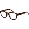imageEyekepper Reading Glasses Professor Vintage Stylish Square Oversized Readers Men Women AntiBrown 05Tortoiseshell