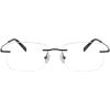 imageEyekepper Titanium Rimless Reading Glasses Readers Men GunmetalBlacklens Width 53mm
