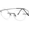 imageEyekepper Titanium Rimless Round Reading Glasses Circle Readers For MenBlack