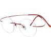imageEyekepper Titanium Rimless Round Reading Glasses Circle Readers For MenRed