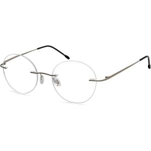 imageEyekepper Frameless Reading Glasses Women  Round Rimless Readers Men Red 250Silver