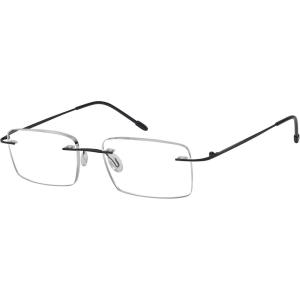 imageEyekepper Frameless Reading Glasses for Men Reading  Rectangle Rimless Reader Eyeglasses Black 225Black