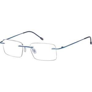 imageEyekepper Frameless Reading Glasses for Men Reading  Rectangle Rimless Reader Eyeglasses Black 225Blue