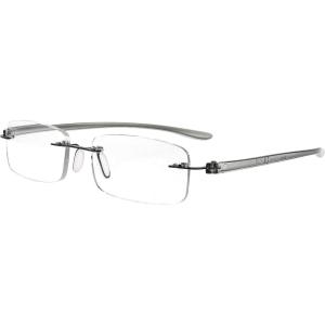 imageEyekepper Reader Small Lens Rimless Reading Glasses Men WomenGrey Arm