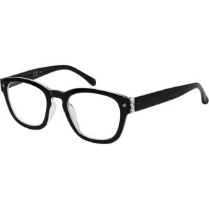 imageEyekepper Reading Glasses Professor Vintage Stylish Square Oversized Readers Men Women AntiBrown 05Black