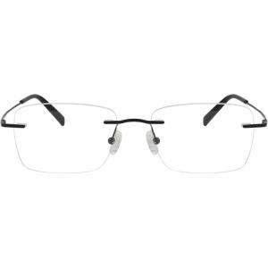 imageEyekepper Titanium Rimless Reading Glasses Readers Men Women Gunmetal 225Blacklens Width 53mm