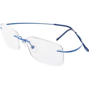 imageEyekepper Titanium Rimless Reading Glasses Readers Men Women Gunmetal 225Lens Width 51mmblue