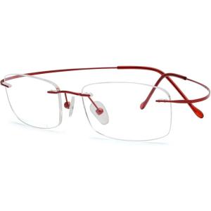 imageEyekepper Titanium Rimless Reading Glasses Readers Men Women Gunmetal 225Lens Width 51mmred