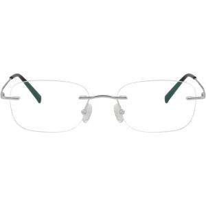 imageEyekepper Titanium Rimless Reading Glasses Readers Men Women Gunmetal 225Silverlens Width 51mm