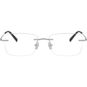 imageEyekepper Titanium Rimless Reading Glasses Readers Men Women Gunmetal 225Silverlens Width 53mm