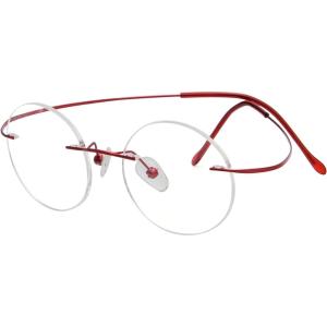 imageEyekepper Titanium Rimless Round Reading Glasses Circle Readers For MenRed