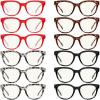 imageEyekepper 4Pack Progressive Multifocus Reading Glasses Blue Light Blocking Stylish Women No Line Multifocal Readers12 Pack Mix  M9110