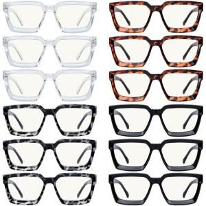imageEyekepper 12 Pack Multifocus Progressive Reading Glasses Women  Blue light Blocking Readers 10012 Pairs Mixm 2003