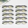 imageEyekepper 4 Pack Blue Light Filter Glasses Retro Small Lens Computer Reading Glasses10 Pack Black Frame  Cg113