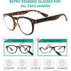 imageEyekepper 4 Pack Reading Glasses Blue Light Blocking Large Frame Computer Readers 15012 Pack Mix  R086