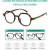imageEyekepper 4 Pack Reading Glasses Blue Light Blocking Large Frame Computer Readers 15012 Pack Mix  R2008