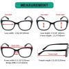 imageEyekepper 4 Pack Reading Glasses Blue Light Blocking Large Frame Computer Readers 15012 Pack Mix  R2030