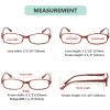 imageEyekepper 4 Pack Reading Glasses Blue Light Blocking Large Frame Computer Readers 15012 Pack Mix  R908pb